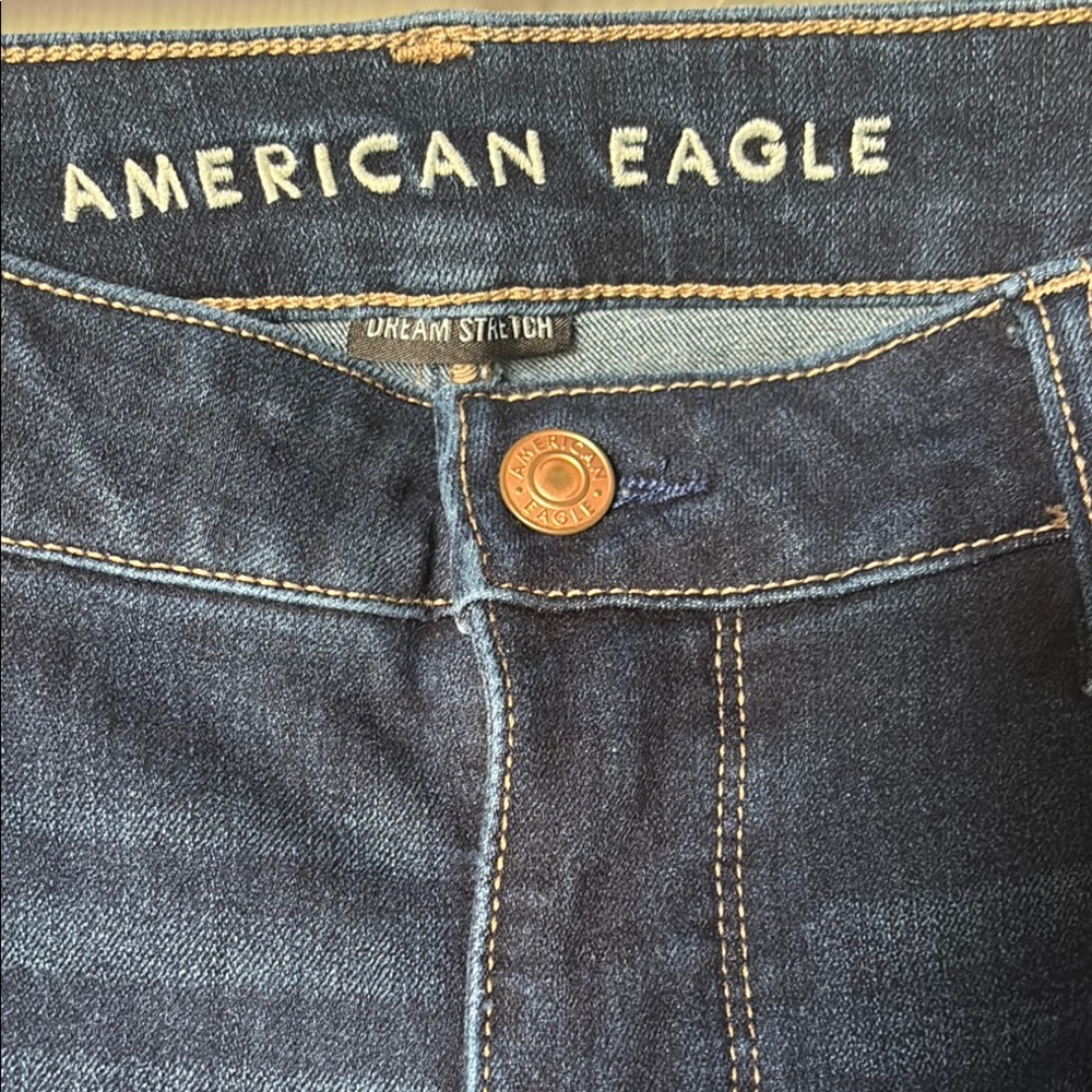 Women's Dark Blue Dream Stretch 12 X-Short Jeans - Picture 2 of 6